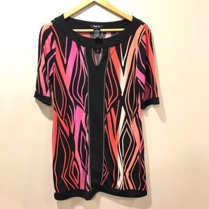 Style & Co. - Pink Patterned Keyhole Dress​​